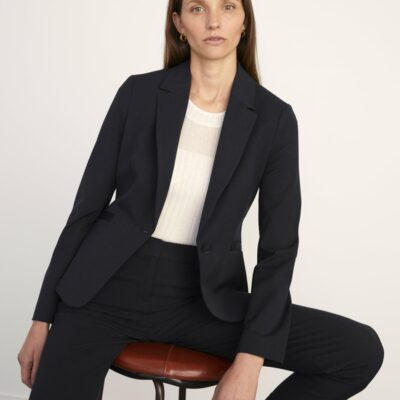 Clothing Jigsaw  | Italian Wool Stretch Paris Jacket Navy