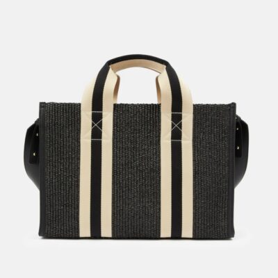 Accessories Jigsaw  | Athena Woven Tote Black