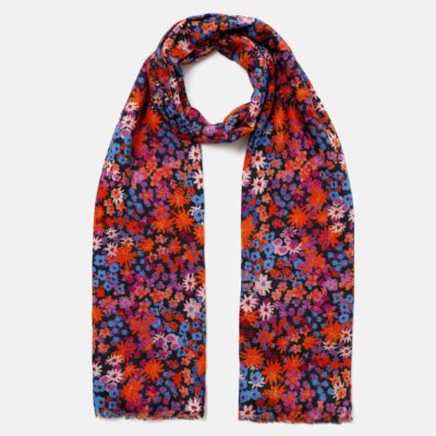 Accessories Jigsaw  | Rave Floral Wool Silk Scarf Multi