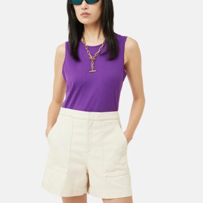 Clothing Jigsaw  | Supima Sleeveless Tee Purple