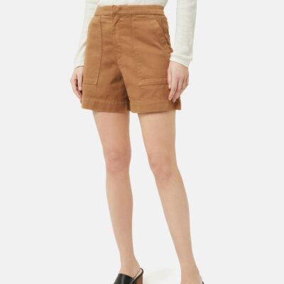 Clothing Jigsaw  | Patch Pocket Shorts Tan