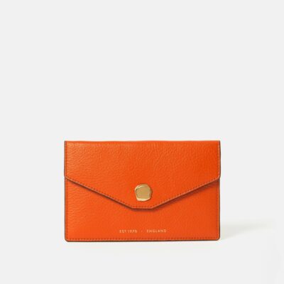 Accessories Jigsaw  | Mia Envelope Leather Pouch Orange