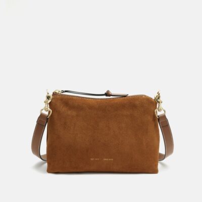 Accessories Jigsaw  | Ava Suede Cross Body Tan