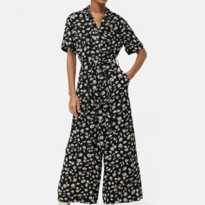 Clothing Jigsaw  | Aster Floral Jumpsuit Black