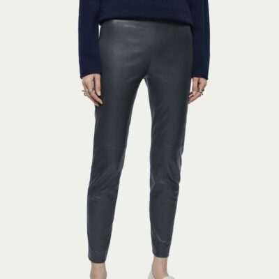 Clothing Jigsaw  | Stretch Leather Legging Navy