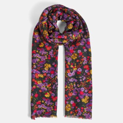 Accessories Jigsaw  | Wild Meadow Wool Silk Scarf Multi