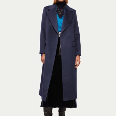 Clothing Jigsaw  | Wool Maxi City Coat Navy