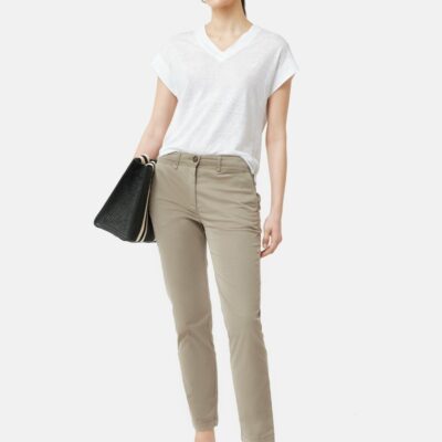 Clothing Jigsaw  | Slim Leg Cotton Chino Khaki