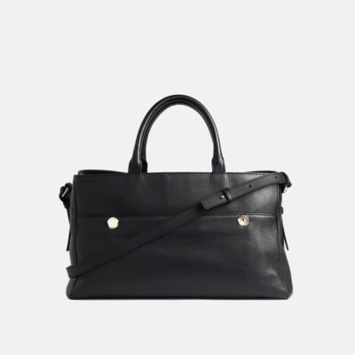 Accessories Jigsaw  | Adela Pebble Leather Tote Black