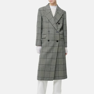 Clothing Jigsaw  | Italian Wool Belted Overcoat Monochrome