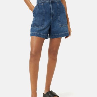 Clothing Jigsaw  | Patch Pocket Shorts Blue