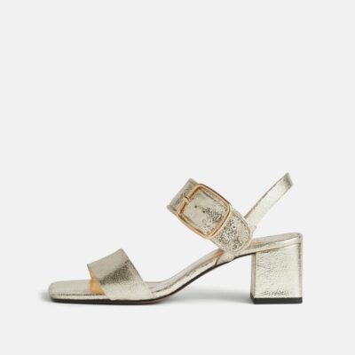 Shoes Jigsaw  | Maybell Metallic Heeled Sandal Gold