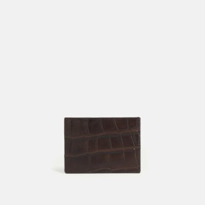 Accessories Jigsaw  | Leather Card Holder Chocolate