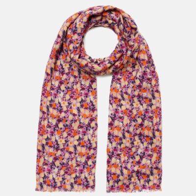 Accessories Jigsaw  | Carnation Wool Silk Scarf Lilac