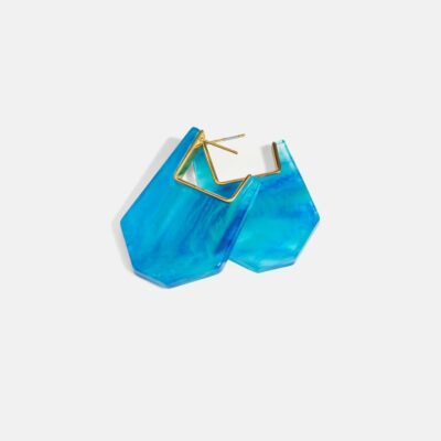 Accessories Jigsaw  | Resin Earring Blue