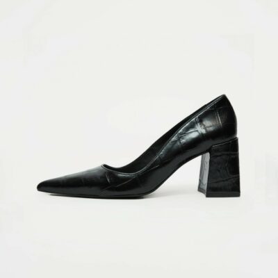 Shoes Jigsaw  | Isabel Croc Court Shoe Black