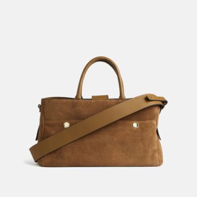 Accessories Jigsaw  | Adela Suede Tote Brown